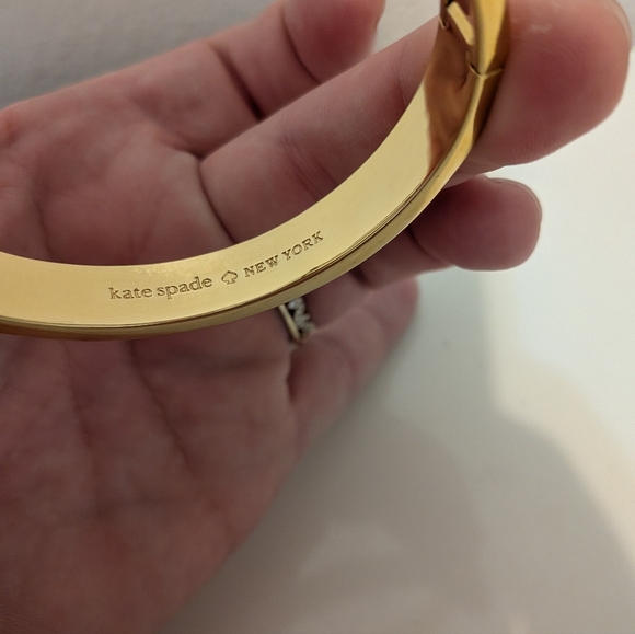 Kate Spade Cream and Gold Bangle Bracelet - Picture 2 of 7